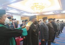 Bupati Sukiman Kukuh dan Lantik Pejabat Eselon II, III dan IV