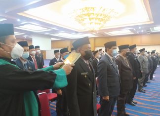 Bupati Sukiman Kukuh dan Lantik Pejabat Eselon II, III dan IV