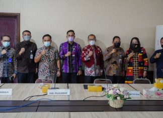 Wujudkan Pemerintahan Berbasis Teknologi, Diskominfo Rohul Lakukan Penandatanganan Kerjasama Aplikasi E-Office