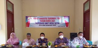 Koperasi Unit Desa Setia, Desa Lubuk Bendahara Timur Gelar RAT 2022