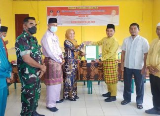 Gelar Sertijab, Rusdi Ajak Warga Bersatu Bangun Desa Pematang Berangan