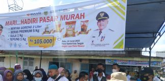 Minyak Goreng Langka, Pemerintah Kecamatan Kepenuhan Gelar Pasar Murah