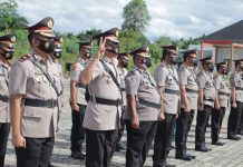 Gelar Sertijab, Berikut Data Pejabat Polres Rohul Dengan Penggantinya