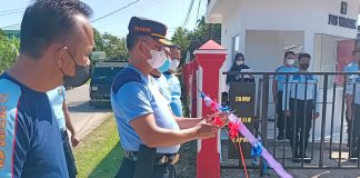 Guna Jaga Keamanan, Kalapas Pasir Pengaraian Resmikan Pos Wasrik