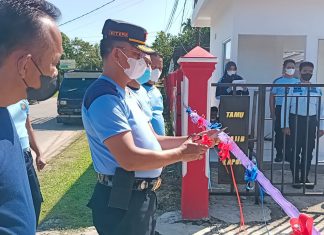 Guna Jaga Keamanan, Kalapas Pasir Pengaraian Resmikan Pos Wasrik