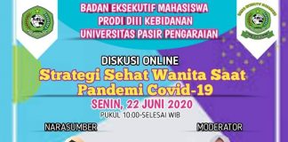 BEMPS DIII Kebidanan UPP Gelar Webinar, Rahmi Fitria : Pentingnya Menjaga Kesehatan Ditengah Pandemi