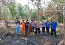 Gerak Cepat, Personil Polsek Rambah Hilir Cegah Karhutla