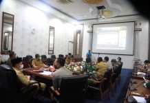 Wabup dan Forkopimda Rohul Ikuti Rakor Penanganan Karhutla Bersama Gubri