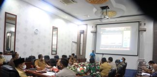 Wabup dan Forkopimda Rohul Ikuti Rakor Penanganan Karhutla Bersama Gubri