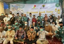 Menyambut Lebaran, PT SPR Langgak Santuni Anak Yatim