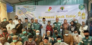 Menyambut Lebaran, PT SPR Langgak Santuni Anak Yatim