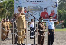 Pimpin Apel Operasi Ketupat LK 2022, Bupati Sukiman Ingatkan Untuk Tetap Jaga Prokes Selama Lebaran
