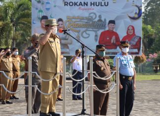 Pimpin Apel Operasi Ketupat LK 2022, Bupati Sukiman Ingatkan Untuk Tetap Jaga Prokes Selama Lebaran