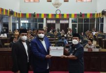 DPRD Rohul Gelar Paripurna, Penyampaian LKPJ Bupati Rohul Anggaran Tahun 2021