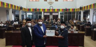 DPRD Rohul Gelar Paripurna, Penyampaian LKPJ Bupati Rohul Anggaran Tahun 2021