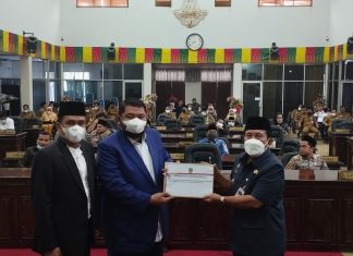DPRD Rohul Gelar Paripurna, Penyampaian LKPJ Bupati Rohul Anggaran Tahun 2021
