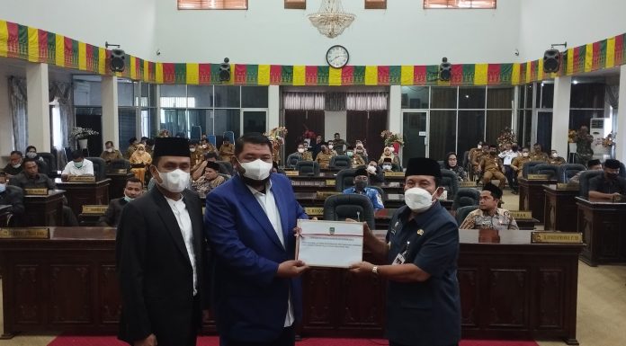 DPRD Rohul Gelar Paripurna, Penyampaian LKPJ Bupati Rohul Anggaran Tahun 2021