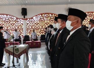 Bupati Sukiman Lantik 156 Kepala Sekolah Tingkat SMP, SD dan TK se Kabupaten Rokan Hulu