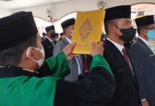 H Sukiman Lantik 103 Pejabat Eselon III dan IV di Lingkungan Pemkab Rohul