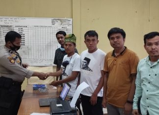 Sempat Viral Spanduk Ujaran Kebencian Terhadap Mantan Bupati Rohul, Suparman, ‘Konco Parman’ Buat Laporan ke Polres Rohul