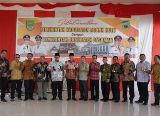 Kunjungi Kabupaten Rokan Hulu, Bupati Pasaman Puji Pembangunan Rohul Yang Rapi