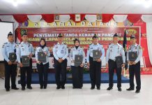 7 Pegawai Lapas Pasir Pengaraian Naik Pangkat