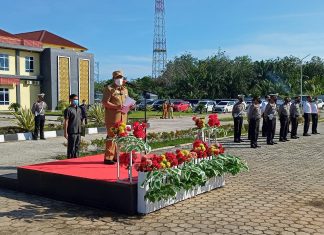 Bupati Sukiman Pimpin Apel Pasukan Patuh Lancang Kuning 2022