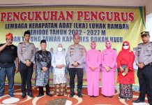 Pengurus LKA Luhak Rambah Dikukuhkan, Kapolres Rohul Turut Masuk Anak-Keponakan Suku Kuti