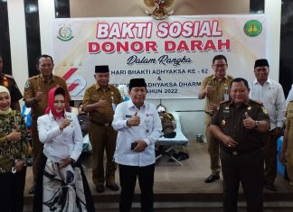 Peringati Hari Adhyaksa ke-62, Kejari Rohul Gelar Bakti Sosial