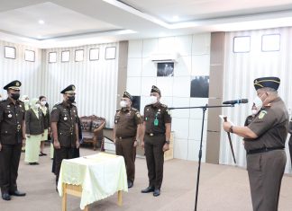 Kajari Rohul Pimpin Apel Sertijab Kasi Tindak Pidana Khusus