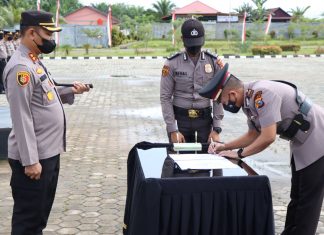 AKP Andi Cakra Putra SIK Jabat Kapolsek Ujung Batu