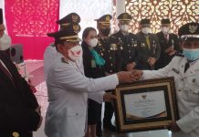 Pemdes Sialang Rindang Sebagai Desa Terbaik Se Rohul Tahun 2022