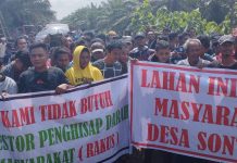RATUSAN WARGA SONTANG PADATI PT KANDIS MEKAR LESTARI, Minta Hak Masyarakat 20 Persen