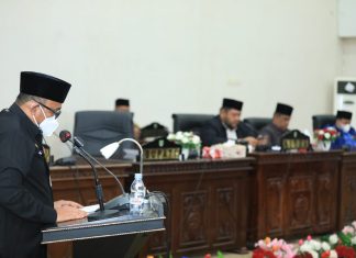 MELALUI RAPAT PARIPURNA, Sekda Rohul Sampaikan KUPA-PPAS Perubahan TA 2022