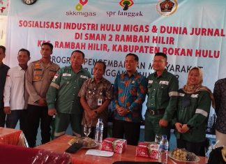 PT SPR Langgak dan PWI Rohul Gelar Sosialisasi Jurnalistik dan Hulu Migas