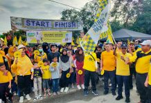 DPD II Partai Golkar Rohul Gelar Jalan Santai Sambut HUT ke 58