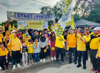 DPD II Partai Golkar Rohul Gelar Jalan Santai Sambut HUT ke 58