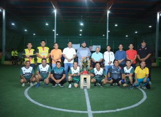 KETUA DPRD BUKA PWI ROHUL CUP I, Ajak Penonton Berdoa Bersama Dalam Tragedi Kanjuruhan