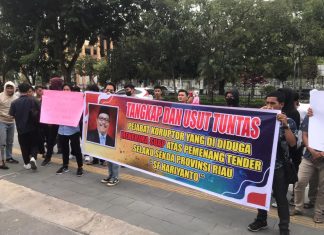 Sekda Provinsi Riau Diduga Menerima Suap Tender, AMAS Sambangi Kejati Riau Minta Diusut