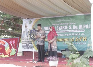 Resmi Sebagai Kakan Kemenag Rohul, H.Zulkifli Syarif Gelar Syukuran
