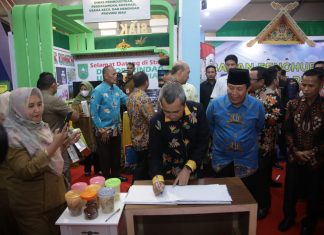 Bupati Sukiman Turut Hadiri Pembukaan Riau Expo 2022