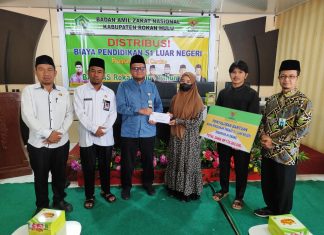 Mahasiswa S1 Luar Negeri Dapat Bantuan Pendidikan Dari Baznas Rohul