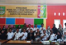 Kembangkan Objek Wisata, Disparbud Rohul Beri Sosialisasi Model Kolaborasi Pentahelix