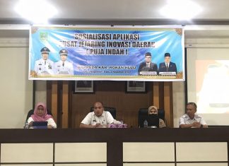 GUNA PENINGKATAN PELAYANAN PUBLIK, Pemkab Rohul Sosialisasikan Aplikasi Puja Indah