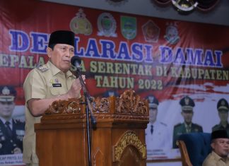 Bupati Sukiman Pimpin Deklarasi Damai Pilkades Serentak