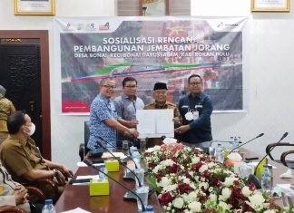 BEKERJASAMA DENGAN PEMKAB ROHUL, PHR Canangkan Bangun Jembatan Jorang