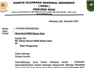 Ketua PGSI Rohul Nilai Musorkab KONI Rokan Hulu Cacat Hukum