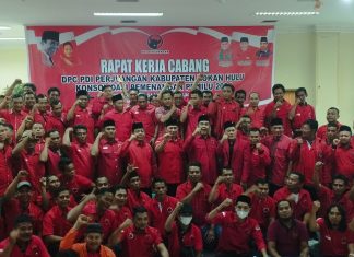 DPC PDI Perjuangan Rohul Gelar Rakercab, Berikut Pesan Wabup Indra Gunawan