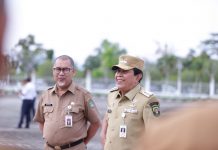 Pimpin Apel Perdana di Awal tahun 2023, Bupati Rohul H.Sukiman Sidak kehadiran ASN