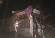 ANGIN KENCANG RUSAK 4 RUMAH WARGA DI ROHUL